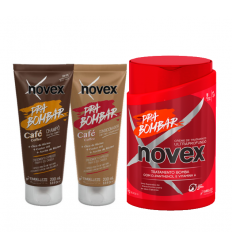 pack Novex Hair Boost Coffee Ricin