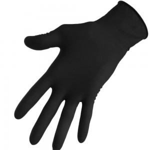 gants latex réutilisable noir